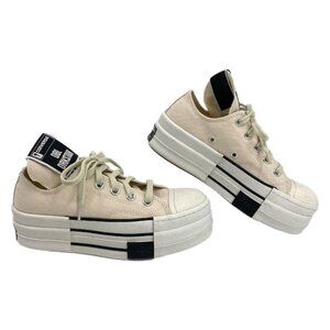 Converse Cream Black DBL Darkstar Platform Sneakers | Size 6